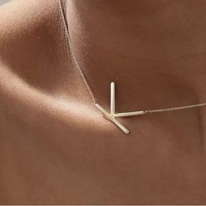 Anthropologie “K” initial necklace